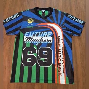 Kenzo Future Mayhem Multicolor Graphic Short Sleeve Racing Jersey